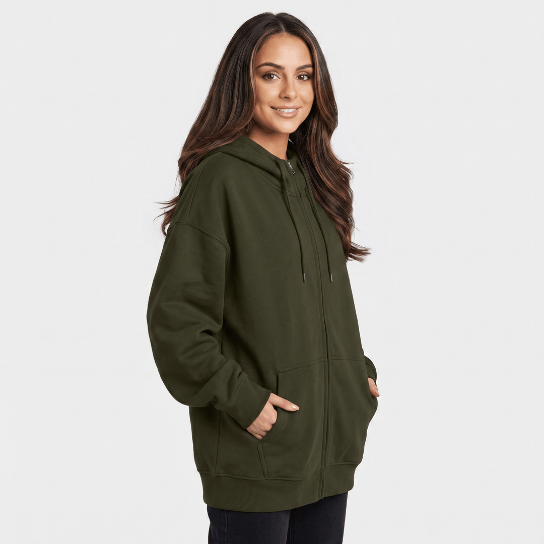 Fantine | Women's Longline Zip Hoodie