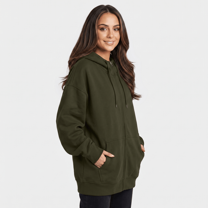 Fantine | Women's Longline Zip Hoodie