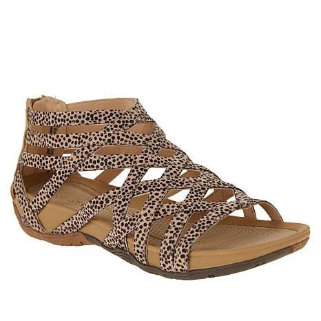 Faye | Women's Crisscross Cushioned Arch-Support Gladiator Sandals