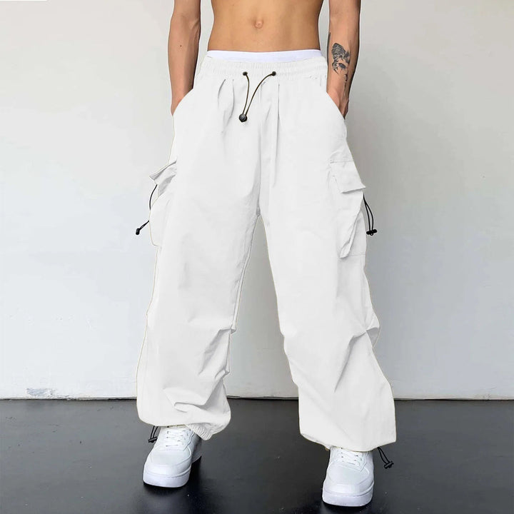 Flint | Men's Baggy Wide Leg Cargo Parachute Pants