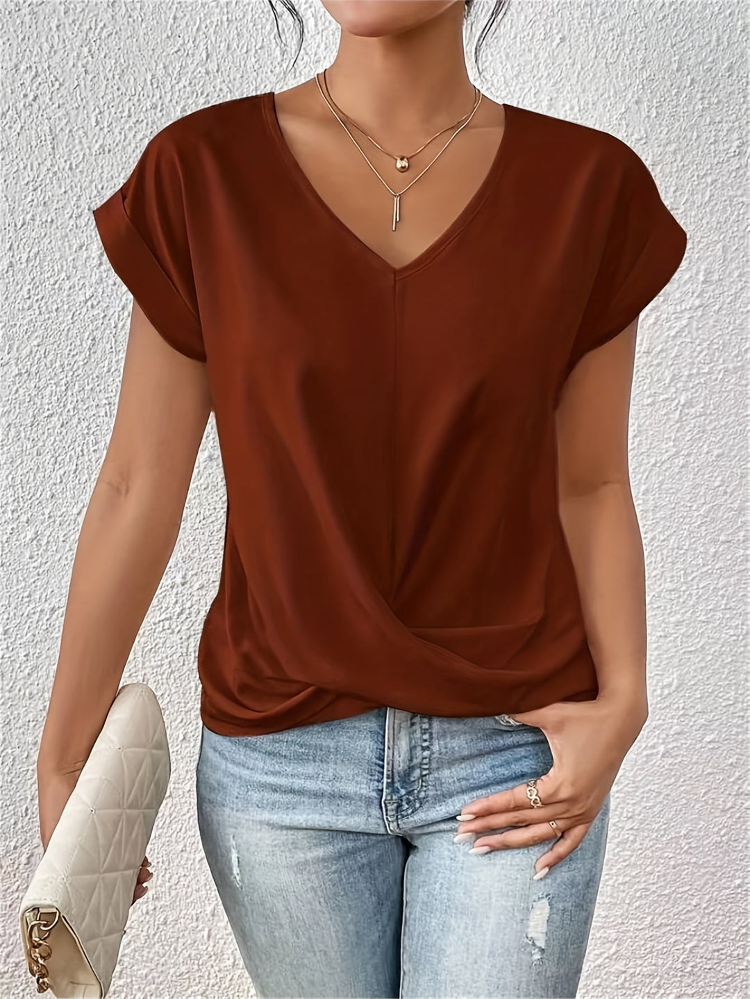 Florence | Women's Classic Breathable V-Neck Summer T-Shirt