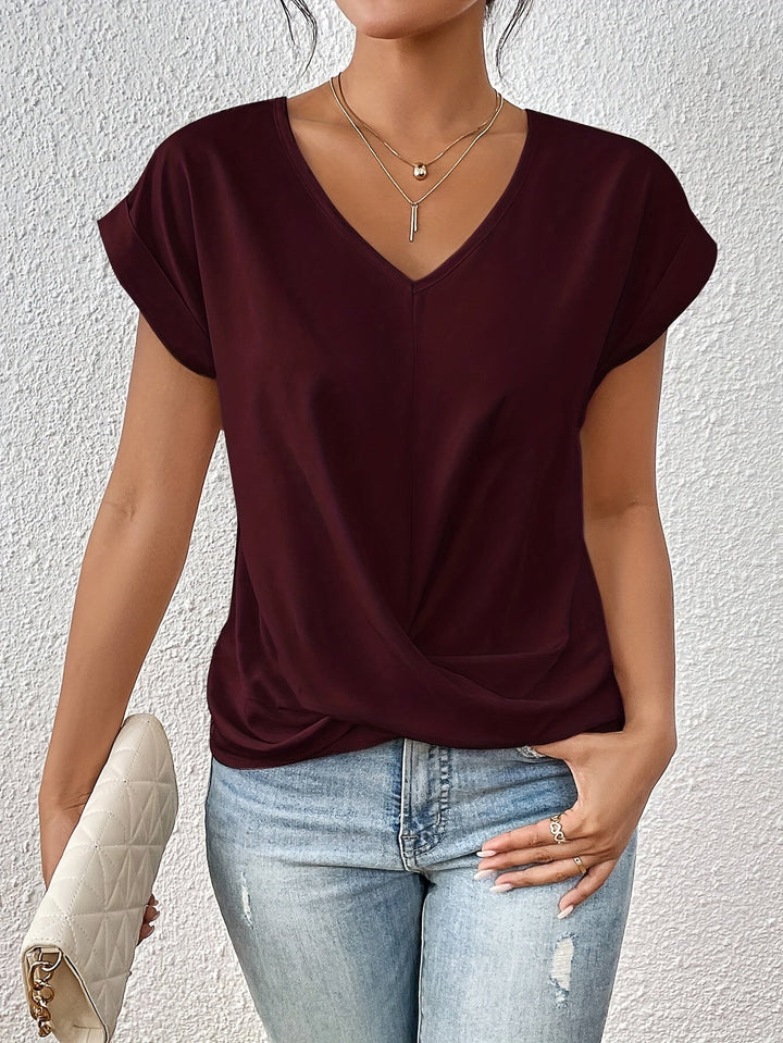 Florence | Women's Classic Breathable V-Neck Summer T-Shirt