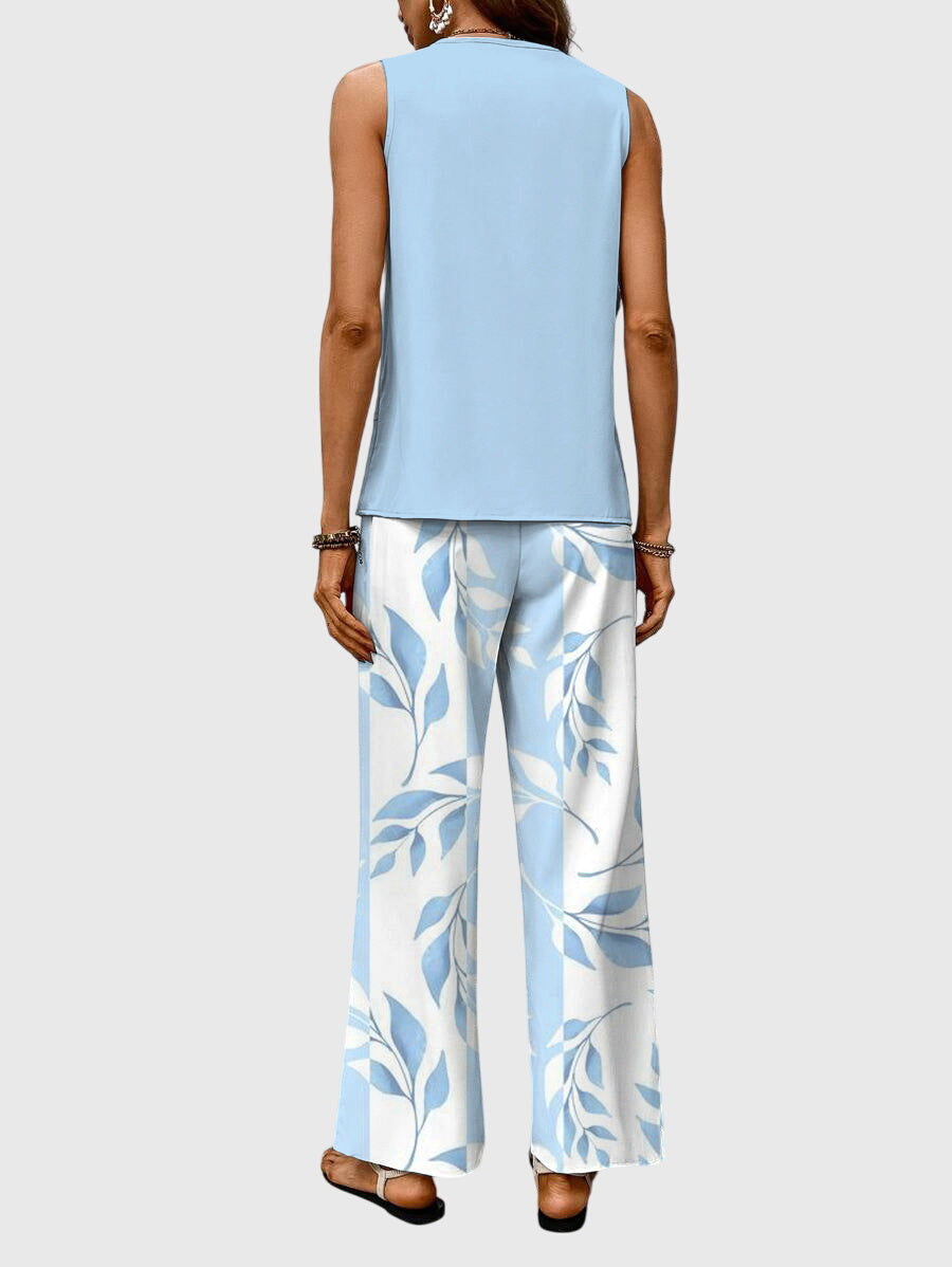 Florence | Women's Square-Neckline Printed Summer Set