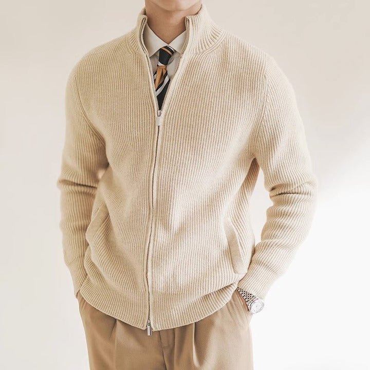 Fulbert | Men's Ribbed Open Front Cardigan