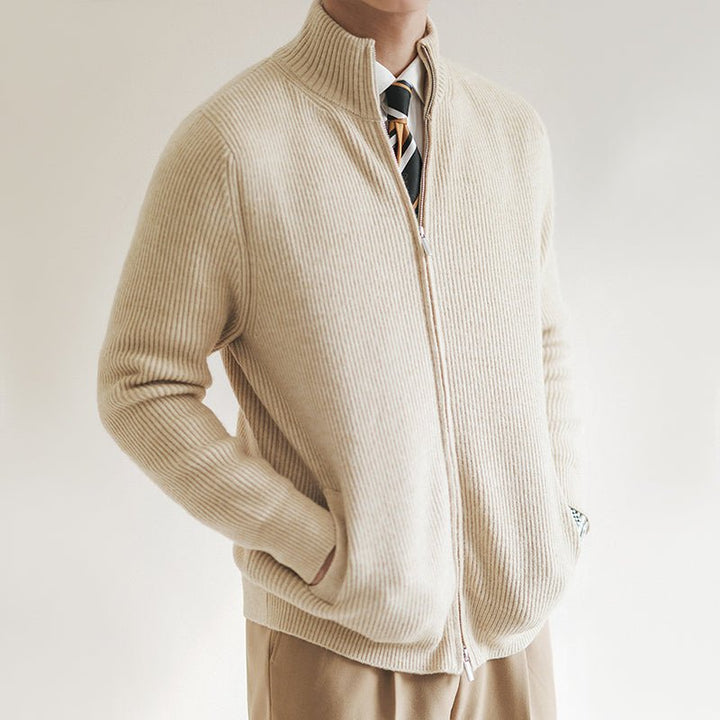 Fulbert | Men's Ribbed Open Front Cardigan