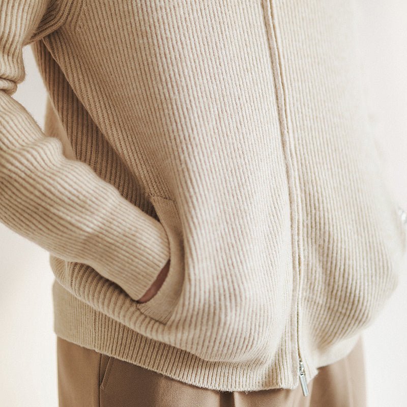 Fulbert | Men's Ribbed Open Front Cardigan