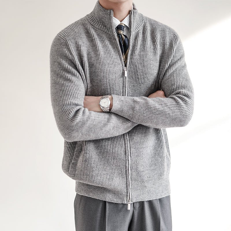 Fulbert | Men's Ribbed Open Front Cardigan