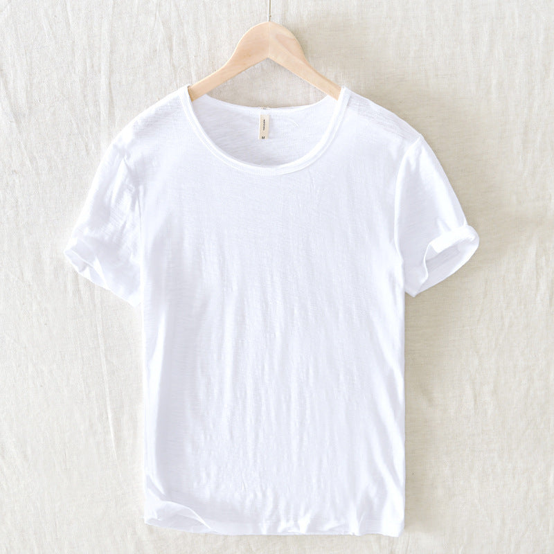 Gabriel | Men's Slim Fit Raw Edge Retro T-Shirt