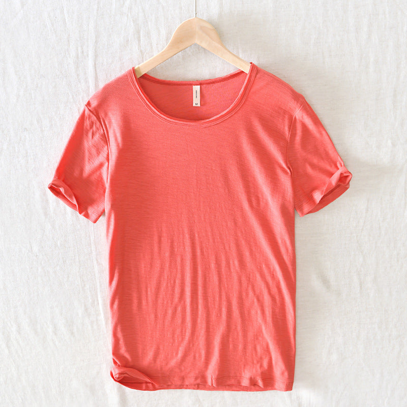 Gabriel | Men's Slim Fit Raw Edge Retro T-Shirt