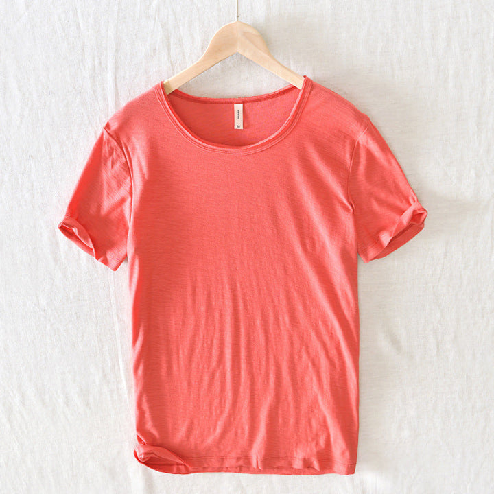 Gabriel | Men's Slim Fit Raw Edge Retro T-Shirt