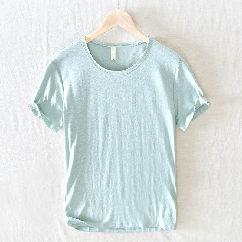 Gabriel | Men's Slim Fit Raw Edge Retro T-Shirt