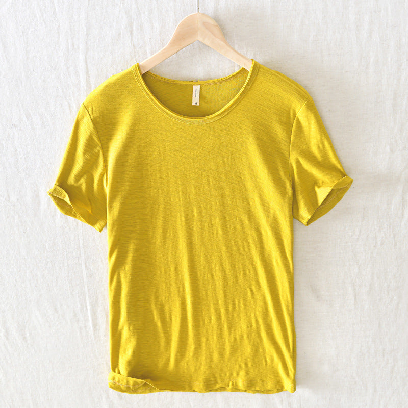 Gabriel | Men's Slim Fit Raw Edge Retro T-Shirt