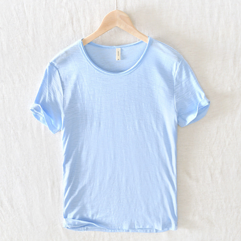 Gabriel | Men's Slim Fit Raw Edge Retro T-Shirt