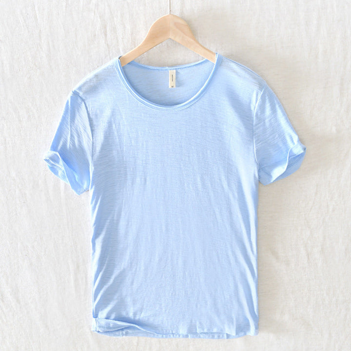 Gabriel | Men's Slim Fit Raw Edge Retro T-Shirt