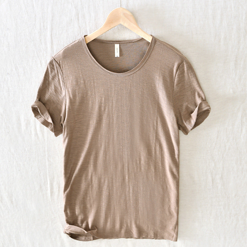 Gabriel | Men's Slim Fit Raw Edge Retro T-Shirt