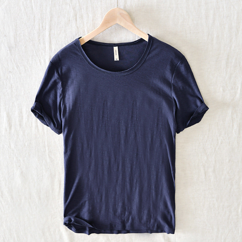 Gabriel | Men's Slim Fit Raw Edge Retro T-Shirt