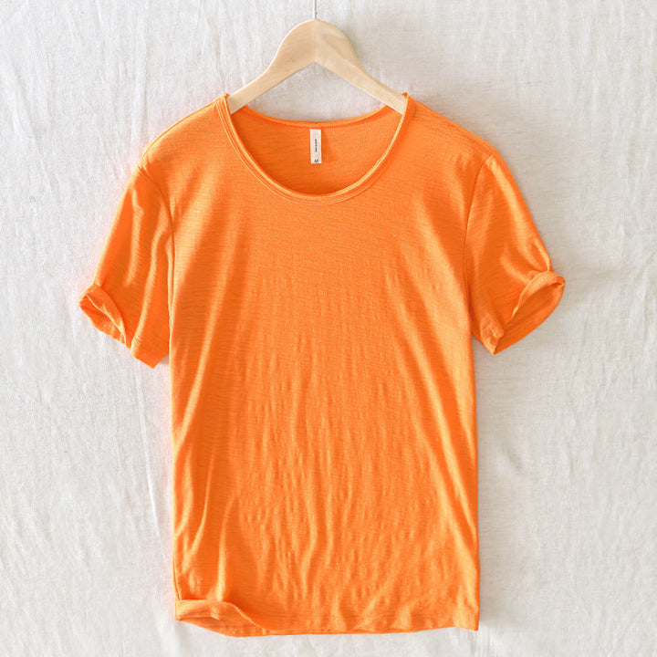 Gabriel | Men's Slim Fit Raw Edge Retro T-Shirt