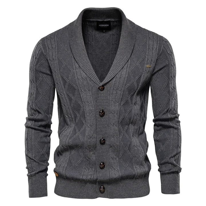 Gaultier | Men's Shawl Collar Button Cardigan