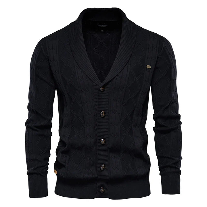 Gaultier | Men's Shawl Collar Button Cardigan