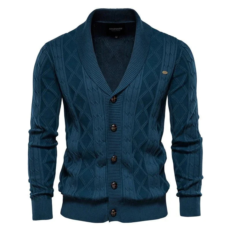 Gaultier | Men's Shawl Collar Button Cardigan