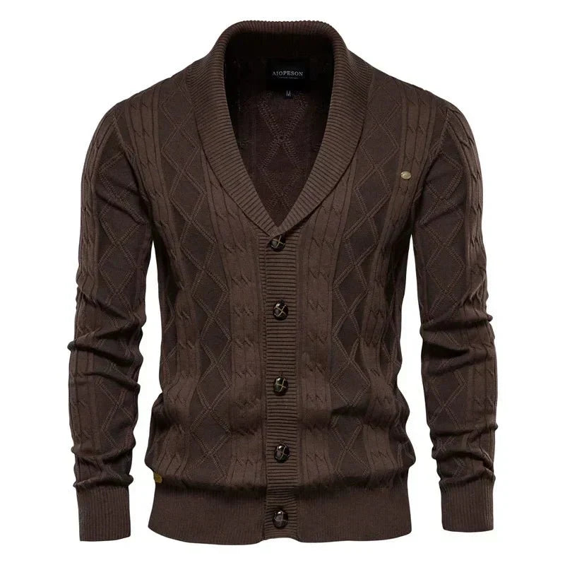 Gaultier | Men's Shawl Collar Button Cardigan