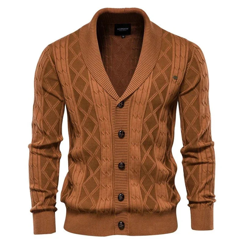 Gaultier | Men's Shawl Collar Button Cardigan