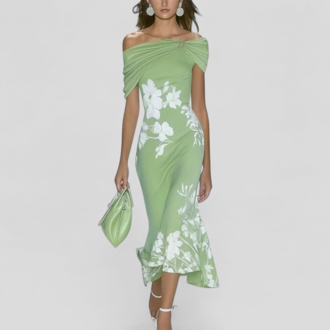 Genevieve | Women's Statement Print Soft Midi Dress