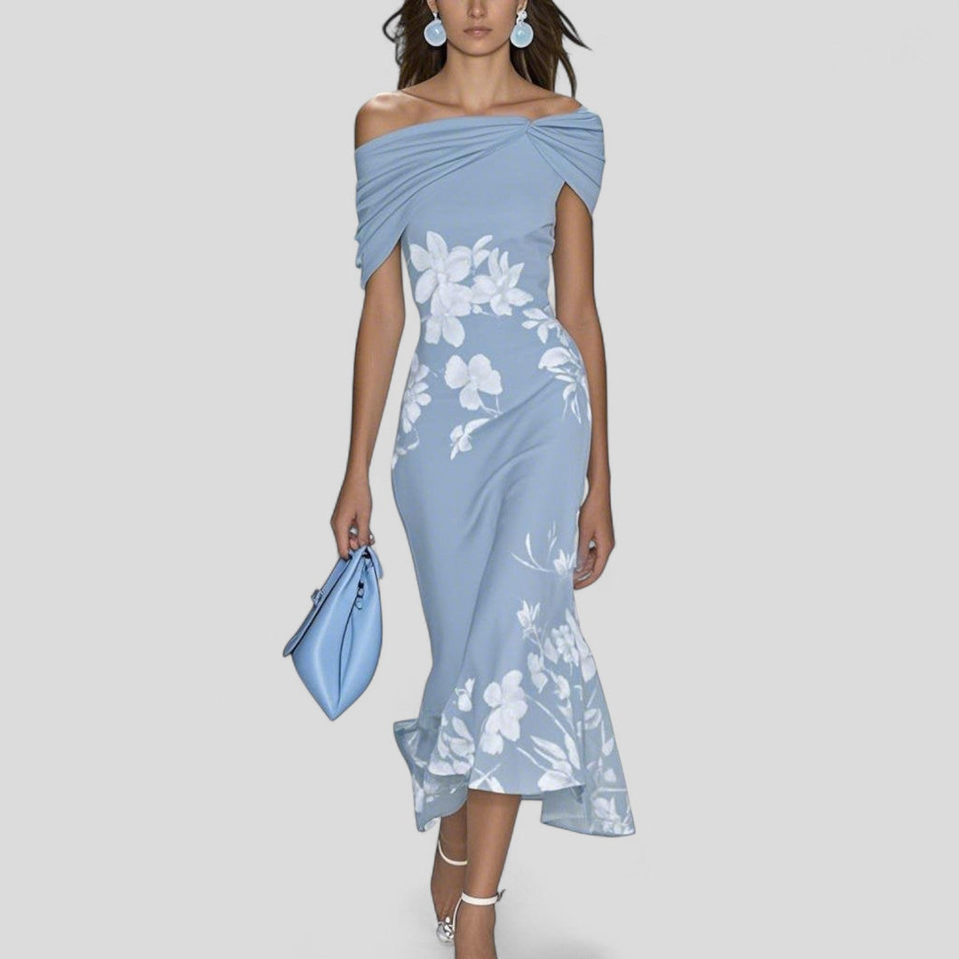 Genevieve | Women's Statement Print Soft Midi Dress
