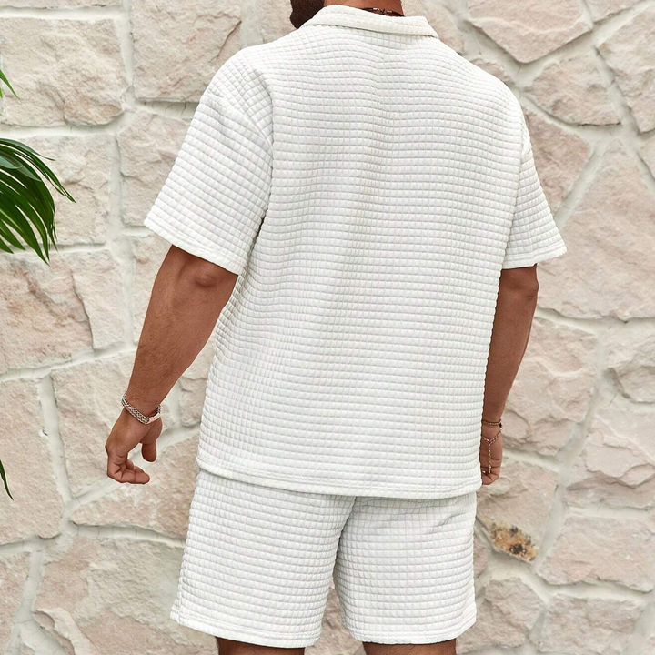 Gerald | Men's Half-Zip Polo and Shorts Summer Set