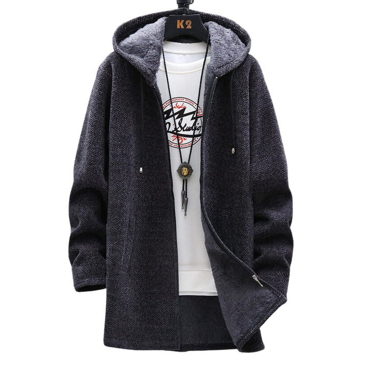 Geraud | Men's Longline Hooded Knit Jacket