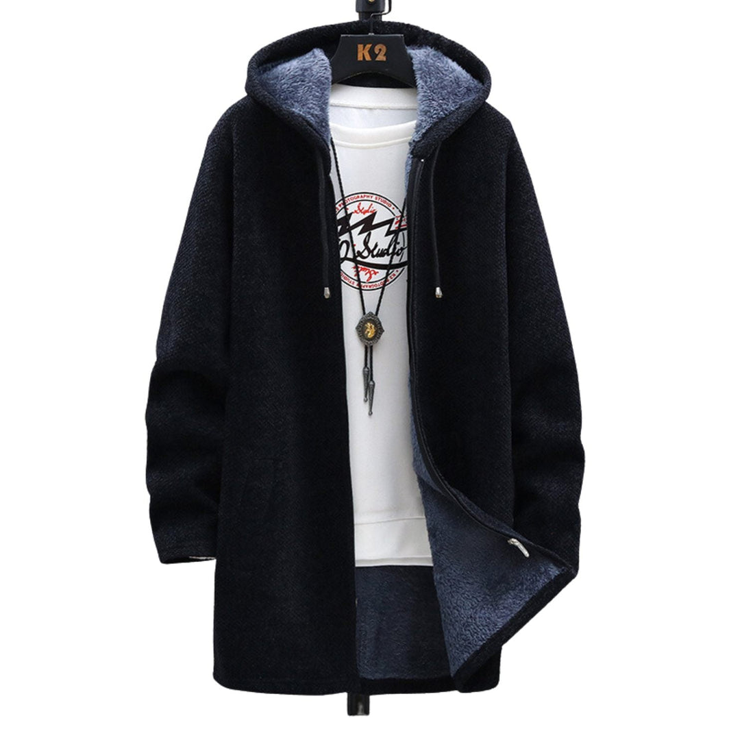 Geraud | Men's Longline Hooded Knit Jacket