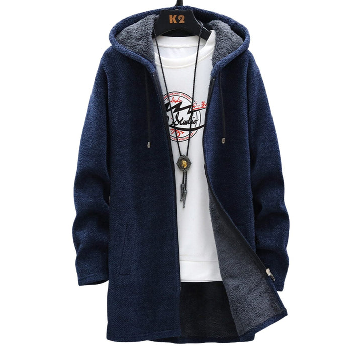 Geraud | Men's Longline Hooded Knit Jacket