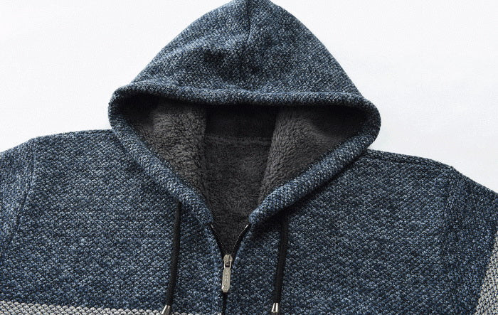 Gontran | Men's Hooded Zip Knit Cardigan