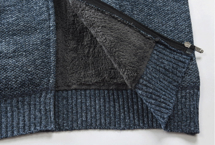 Gontran | Men's Hooded Zip Knit Cardigan