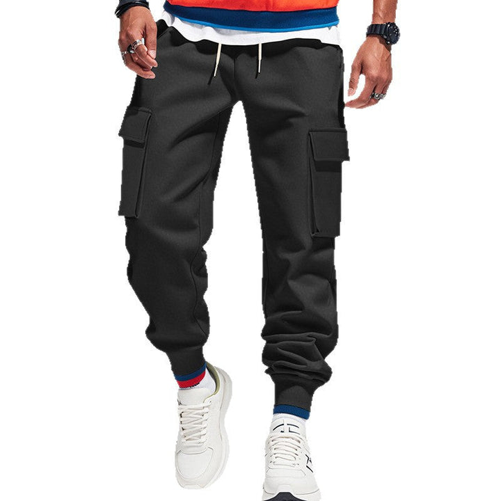 Gonzague | Men's Utility Cargo Joggers with Striped Waistband