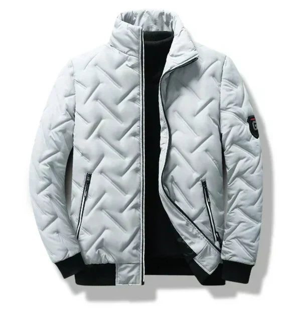 Gratien | Men's Chevron Quilted Zip Jacket