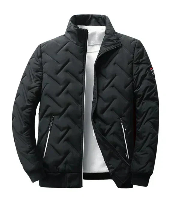 Gratien | Men's Chevron Quilted Zip Jacket