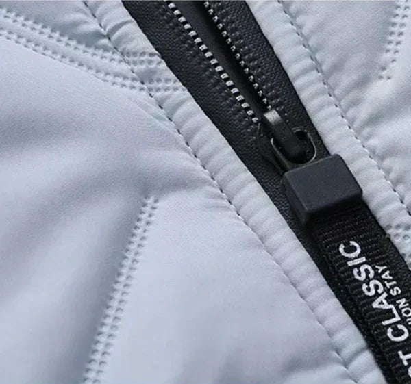 Gratien | Men's Chevron Quilted Zip Jacket