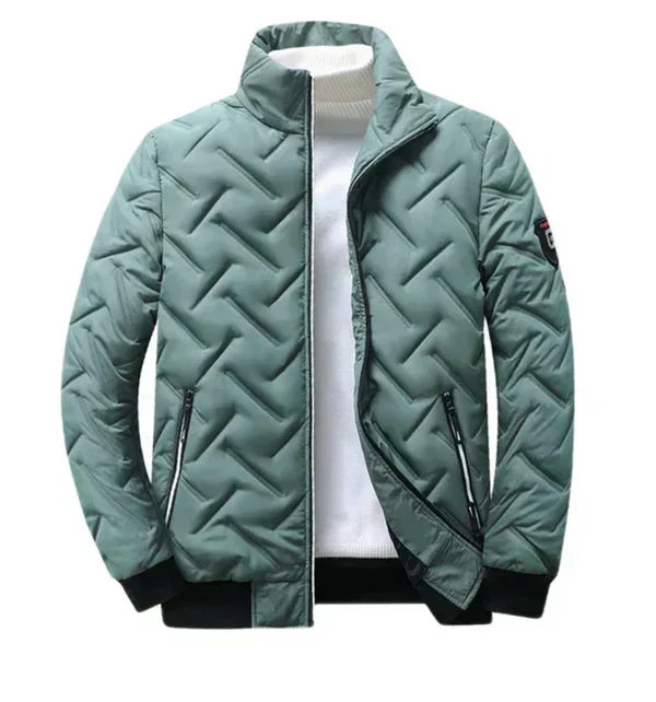 Gratien | Men's Chevron Quilted Zip Jacket