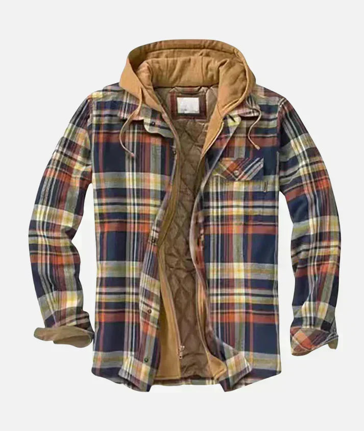 Gregoire | Men's Checked Hooded Shirt Jacket