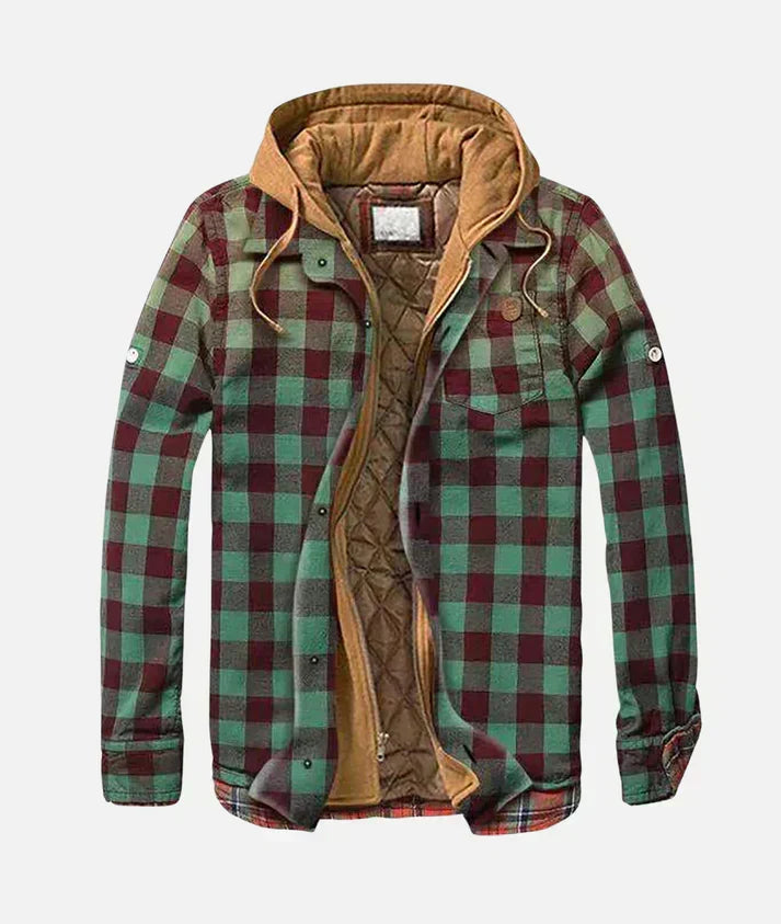 Gregoire | Men's Checked Hooded Shirt Jacket