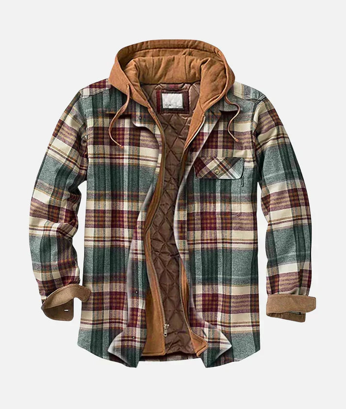 Gregoire | Men's Checked Hooded Shirt Jacket