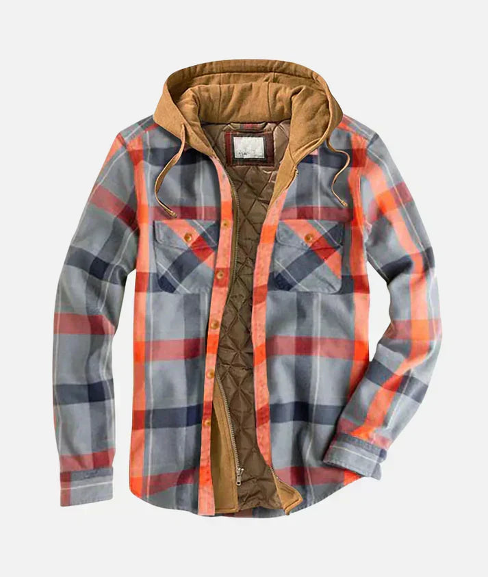 Gregoire | Men's Checked Hooded Shirt Jacket