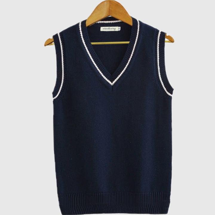Grimoald | Men's Tipped Cable Sweater Vest