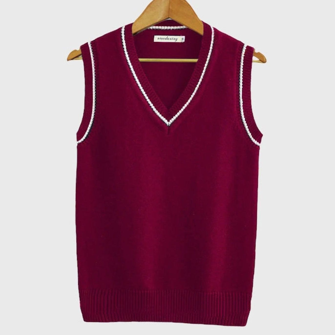 Grimoald | Men's Tipped Cable Sweater Vest
