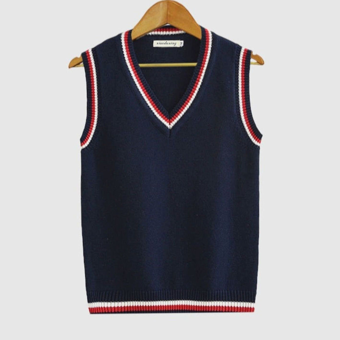 Grimoald | Men's Tipped Cable Sweater Vest