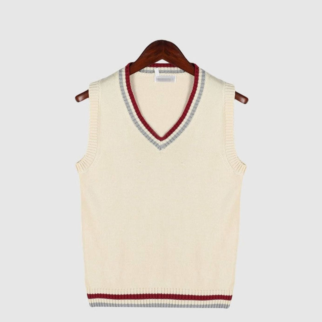 Grimoald | Men's Tipped Cable Sweater Vest