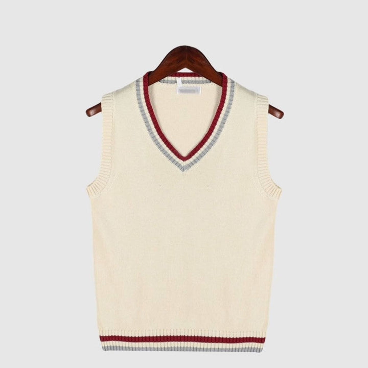 Grimoald | Men's Tipped Cable Sweater Vest