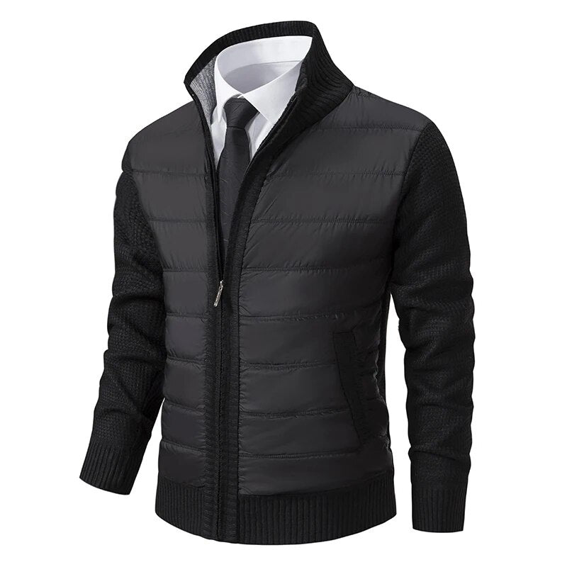 Guillaume | Men's Padded Jacket with Knitted Sleeves
