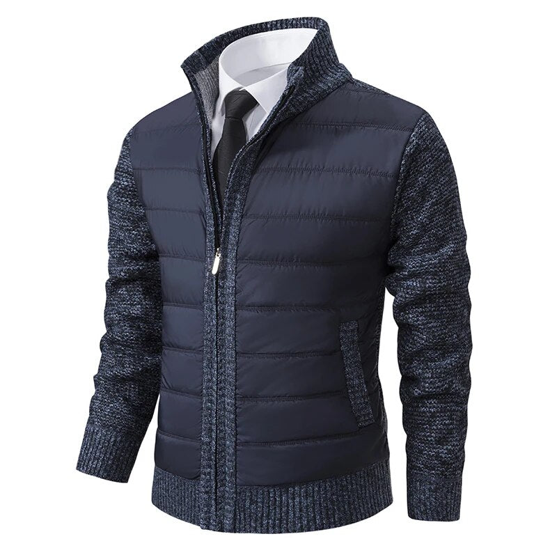 Guillaume | Men's Padded Jacket with Knitted Sleeves